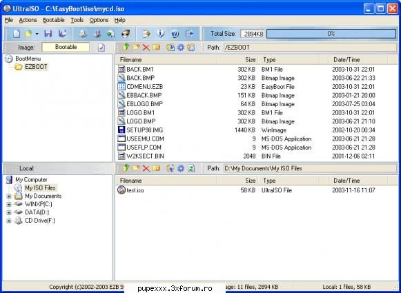 ultraiso premium  is an iso cd/dvd image file tool and a bootable cd/dvd maker , 
it can directly