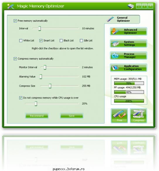 Magic Memory Optimizer v - Magic Memory Optimizer v - Aplicatii